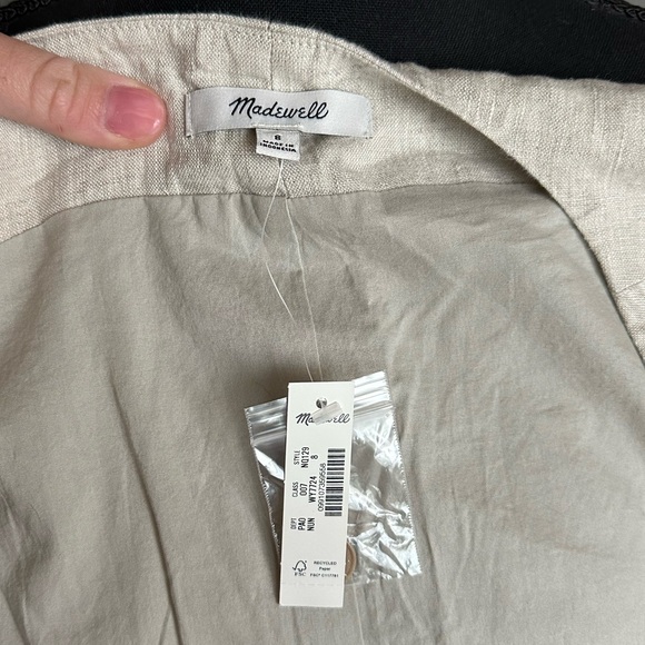 Madewell Single Breasted Linen Vest - Picture 8 of 9